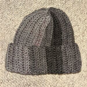 Gray Knit Beanie
